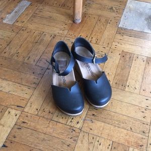 Papillio stylish leather espadrilles/cork wedges 39, made in Portugal, like new